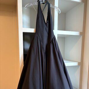 HOUSE OF CB Halter Midi Sundress  - Black / Size Small